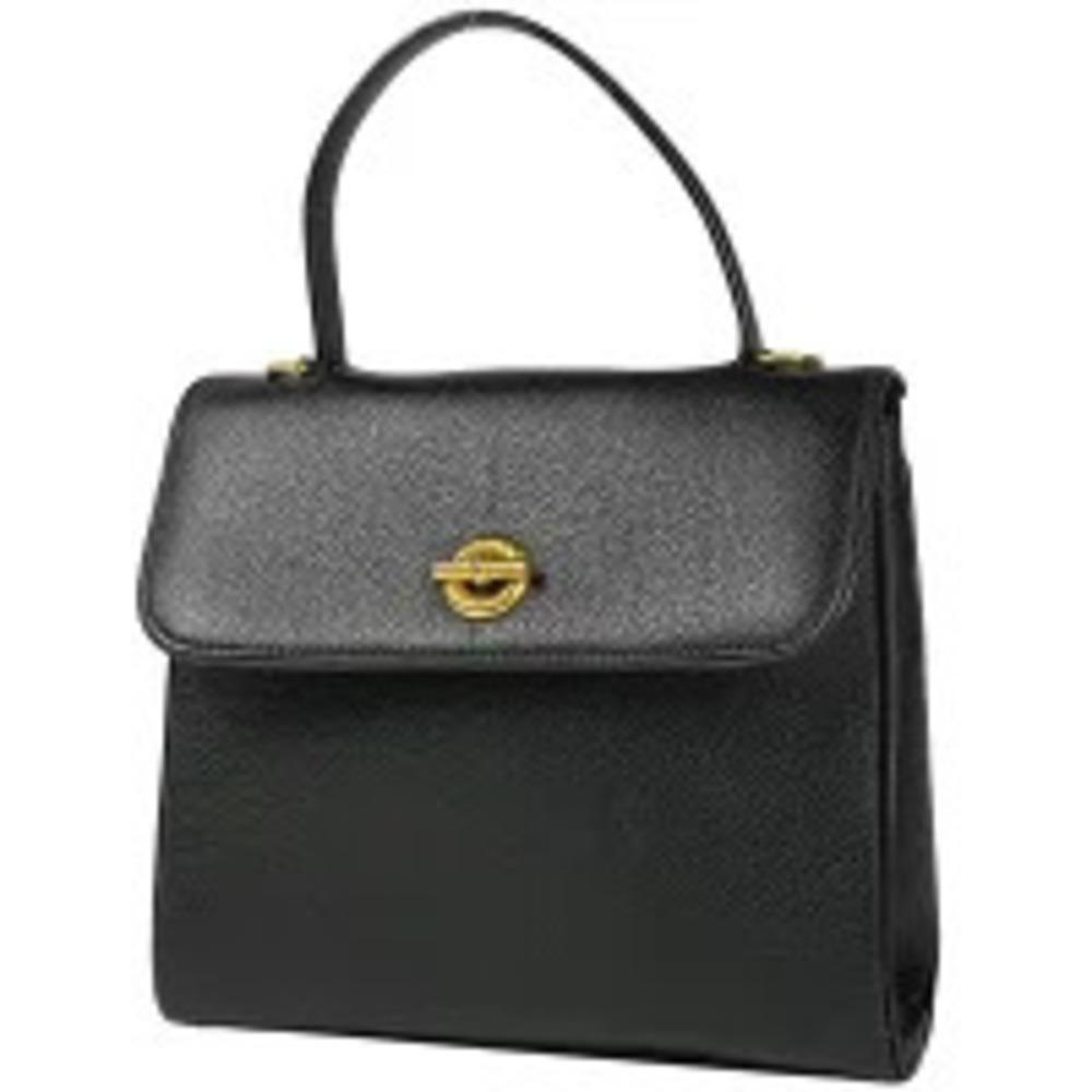 Celine 2way Shoulder Bag Leather Black